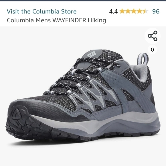 COLUMBIA Hiking Shoe, gray mens size 13 - Picture 6 of 14